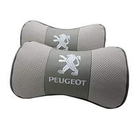 ALINZO 2pcs Car Seat Headrest Neck Pillow, Memory Soft Comfort Neck Pad, Neck Rests Travel Pillows, Decoration Accessories, For Peugeot 2008 3008 308 408 508,grey