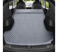 ALINZO Car Inflatable Air Mattress, Outdoor Camping Inflatable Special Portable Suede Fabric Car Travel Bed, For Tesla Model 3 Model Y 2017-2022,grey-Y