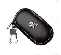 ALINZO Leather, Car Key Cases, Remote Control Fobs Protect Cover, Keychain, Decoration Accessories, For Peugeot 3008 2008 208 108 4008 301 508 408 5008 207 107 4007,coffee