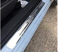 ALINZO Stainless Steel, 2 Pcs Car Door Sill Protector, Threshold strip, Protective Stickers, Welcome Pedal Scuff Plate, Decoration Accessories, For F-iat 500 2012-2020