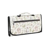 Alipher Baby Changing Mat Waterproof Nappy Changing Mat Portable Travel Change Mat with Wipes Pocket for Travel Outside (White)