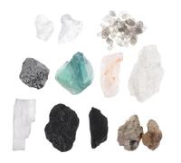 Alipis 1 Box Geology Education Rock and Mineral Kit for Classroom Specimen Set with Diverse Stone Samples for Elementary Science Learning and Desk Decoration