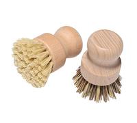 Alipis 1 Dishwasher Brush and Pot Brush Kitchen Cleaning Supplies Natural Coir Bristles Scrubber Cleaning Tools for Home