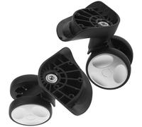 Alipis 1 Pair Plastic Swivel Wheels for Suitcase Luggage Replacement with Sturdy Construction and Flexible Movement, Travel Suitcase Spare Wheels Repair