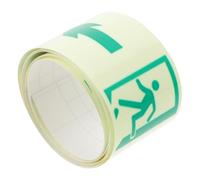 Alipis 1 Roll Self Illuminating Facility Caution Sign Sticker for Escape Routes Easy Installation Direction Decal for Apartment Hallways Splashproof Material