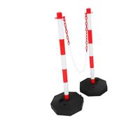 Alipis 1 Set Road Piles Traffic Warning Post Security Traffic Post Driveway Barrier Poles Construction Events Warning Cone with Base Facility Management Plastic