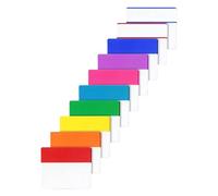 Alipis 10 Books Notebook Tabs Sticky Tabs 20 Pages Each Waterproof Writable Surface Pet Material for Document Classification and Organizing Files for Office Workers and Teachers