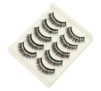 Alipis 10 Pairs Dramatic False Eyelashes with Black Iridescent Gems Long Exaggerated Artificial Lashes for Women and Easy to Apply Fake Lashes for Parties Club Daily Wear Beginner