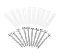 Alipis 10 Sets Tv Mounting Hardware Kit with Wall Anchors and Screws for Concrete Walls Heavy Duty Plastic and Steel Construction Easy Installation Prevents Tv from Falling