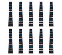 Alipis 10 Sheets Violin Fretboard Stickers for 4/4 Size Violin Lightweight Paper Decals Helping Beginners Locate Positions Precisely on Instrument Fingerboard and Professionals