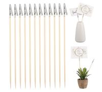 Alipis 100 Pcs Bamboo Stick Crocodile Clips DIY Accessories Clip Stick Model Tool for Airbrushing and Spray Model Kit