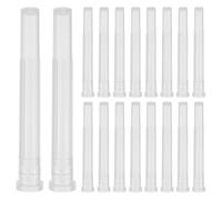 Alipis 100 Pcs Needle Luer Lock Caps, Clear Syringe Needle Cap Covers, Laboratory Syringe Tip Protectors for Lab and Industrial Dispensing, 5. 50 x 1. 00 x 1. 00 cm