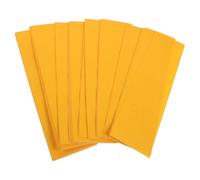 Alipis 100 Sheets Yellow Oriental Xuan Rice Paper with Gold Speckles 7x26cm Smooth Calligraphy and Ink Painting Paper for Chinese New Year and Traditional Art Practice