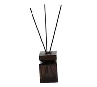 Alipis 100ml Glass Aromatherapy Bottle Kit with Brown Wood Lid and Rattan Sticks, No Fire Diffuser Set for Home Decor and Office Use, Simple and Practical Reed Diffuser Container