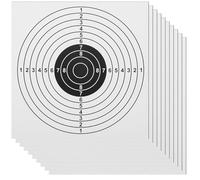 Alipis 100pcs Archery Target Paper Sheets Precision Shooting Targets for Backyard Practice Lightweight Foldable White Paper for Long-term Skill Improvement