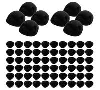 Alipis 100pcs Black Plastic Safety Nose for Crochet Animal Plush Doll DIY Making Supplies Wear-Resistant Doll Nose Accessories for Handmade Stuffed Crafting