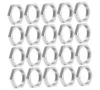 Alipis 100pcs Carbon Steel Hexagon Nuts Fine Thread Thin Profile Edge Fastener Hardware for Electronics Small Devices Secure Connection and Wide Compatibility
