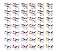 Alipis 100Pcs Cartoon Cow Wooden Sewing Buttons DIY Craft Buttons for Clothing Cardigans Garments Embellishment and Scrapbooking