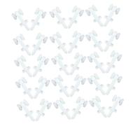 Alipis 100PCS Curtain Track Pulley Gliders Small Double Wheel Rollers for Smooth Quiet Operation Easy to Install Plastic Accessories for Window Shower and Home Decor