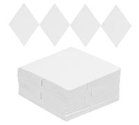 Alipis 100pcs Diamond Quilting Paper Templates White Precision-Cut Patchwork Foundation Paper Sewing Tools for DIY Flower Shape Piecing Projects