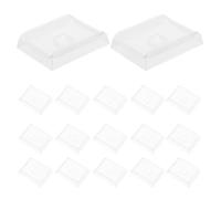 Alipis 100Pcs Disposable Histology Cassette Mold Base 7X7X5Mm Plastic Embedding Cassette with Pre-Labeled Lid for Pathology and Laboratory Tissue Sample Processing