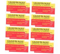 Alipis 100pcs Funny Parking Violation Cards Bad Parking Warning Cards Prank for Car Owners Learn to Park