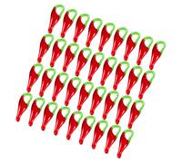Alipis 100pcs Glass Chili Pepper Charms for DIY Jewelry Making, 20mm Red | Bulk Supply for Crafters and Sellers, Playful Shape for Necklaces, Bracelets, Keychains, Markers