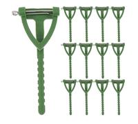 Alipis 100pcs Green T-shape Brooch Pins for DIY Corsage Making, Wedding Boutonniere Buttonhole Pins, Plastic Craft Breastpins for Party and Floral Arrangements
