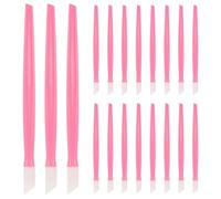 Alipis 100pcs Nail Art Pusher Embossing Stick Rubber Tip Dead Skin Remover Stick Professional Nail Grooming Tool for Salon Use