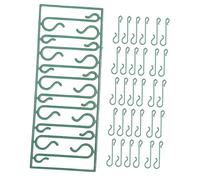 Alipis 100pcs Plastic Christmas Ornament Hooks S Shaped Hangers for Tree Decorations Versatile Curved Design for Hanging Baubles Wreaths and Holiday Ornaments Space Saving Xmas Pendant
