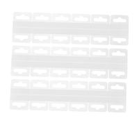 Alipis 100pcs Self-Adhesive PVC Hanging Hooks 45mm x 50mm Sticky Tabs for Retail Display Plastic Hooks for Pegboard Wall Mounting