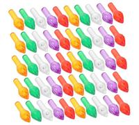Alipis 100pcs Small Ceramic Christmas Tree Replacement Bulbs Multicolor Vintage Twist Plastic Lights for Holiday Decor Easy Install DIY Ornaments for Festive Ambiance
