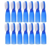 Alipis 100pcs Tamper Resistant Manual Toothbrush for Adults with Ergonomic Grip, Short Handle Compact Head Toothbrush for Institutional Settings and Hospital Use, Sturdy Pp and Pbt