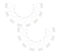 Alipis 100pcs White Plastic Plant Clips for Indoor Plants and Creepers Versatile Surface Use with Space-Saving Design for Kitchens and Living Rooms to Secure Climbing and Vines