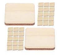 Alipis 100pcs Wooden Chips Wood Slices Simple Design Lovely Outlook Portable Convenient Storage DIY Crafting
