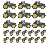 Alipis 100pcs Wooden Tractor Buttons Decorative Lightweight Clothing DIY Button Fasteners for Crafts Sewing Projects