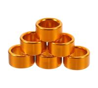 Alipis 10pcs Aluminium Bird Leg Identification Rings for Pigeons and Doves, Comfortable and Versatile Golden Foot Bands for Identification and Training