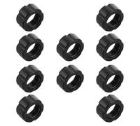 Alipis 10pcs Ball-joint Fixed Adapter Rings Fastening Ring Phone Holders Accessories Portable Design Easy Installation Plastic Car Air Vent Front and Rear Seats Black