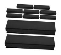 Alipis 10PCS Black Flip-top Pen Holding Case Scratch-Resistant Organizer for Fountain and Ballpoint Pens Secure Closure Storage Box for Business Birthday Office Souvenir