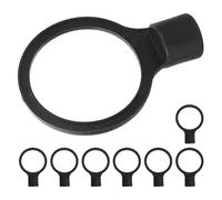 Alipis 10Pcs Black Plastic Traffic Cone Chain Connector Reflective Road Cone Collar Safety Barrier Link for Parking Lots and Construction Sites