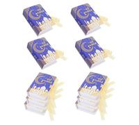 Alipis 10pcs Book Shaped Present Boxes with Ribbon Elegant Decorative Paper Boxes for Snacks Candy for Eid Mubarak Ramadan Celebrations Space Saving Design for Easy Storage