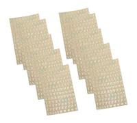 Alipis 10pcs Bottle Stickers Tag Stickers Decals Golden Copper Nickel Letters for Organizing Bottles Convenient Operation for Essential Oil