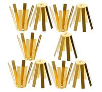 Alipis 10pcs Brass Golf Shaft Adapter Shims for Club Stability and Performance Improvement Solid Brass Construction Fit for Multiple Golf Club Models Easy Installation Outdoor Training