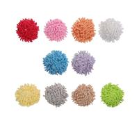 Alipis 10pcs Cat Pom Pom Balls Interactive Kitten Chasing Soft Plush