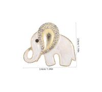 Alipis 10pcs Cute Elephant Brooch Kawaii Sparkly Rhinestone Metal Animal Pin Brooch for Women Dress Bling Elegant Lapel Pin for Party Birthday