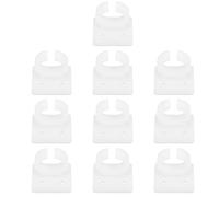 Alipis 10pcs Desk Microphone Clips with Firm Grip and Plastic Material, Universal Mic Holder for Recording Studios and Home Use, Simple Design and Stable Support