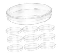 Alipis 10Pcs Divided Petri Dishes with Lids Clear Culture Plates for Laboratory Microbiology Botany Science Experiments Break-resistant Containers