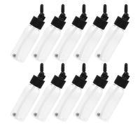 Alipis 10pcs Dual-action Airbrush Plastic Paint Bottles 60ml Capacity Visibility Portable Reusable Pigment Containers for Mobile Workstations and On-the-go Artist Applications