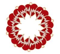 Alipis 10pcs Electrocardiogram Alloy Heartbeat Charms Red Enamel Pendants for Jewelry Making DIY Bracelet Necklace Accessories for Valentine