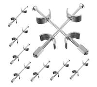 Alipis 10pcs Galvanized Steel Countertop Joint Connectors Work Surface Bolts for Secure Kitchen Benchtop Assembly and Stable Butcher Block Connection